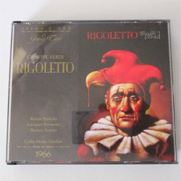 Verdi Rigoletto 2 Cd Set Pavarotti Scotto Live Performance 1966 Opera D'Oro - Picture 3 of 10